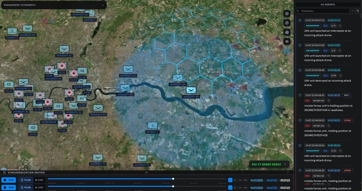 Simulation module screenshot