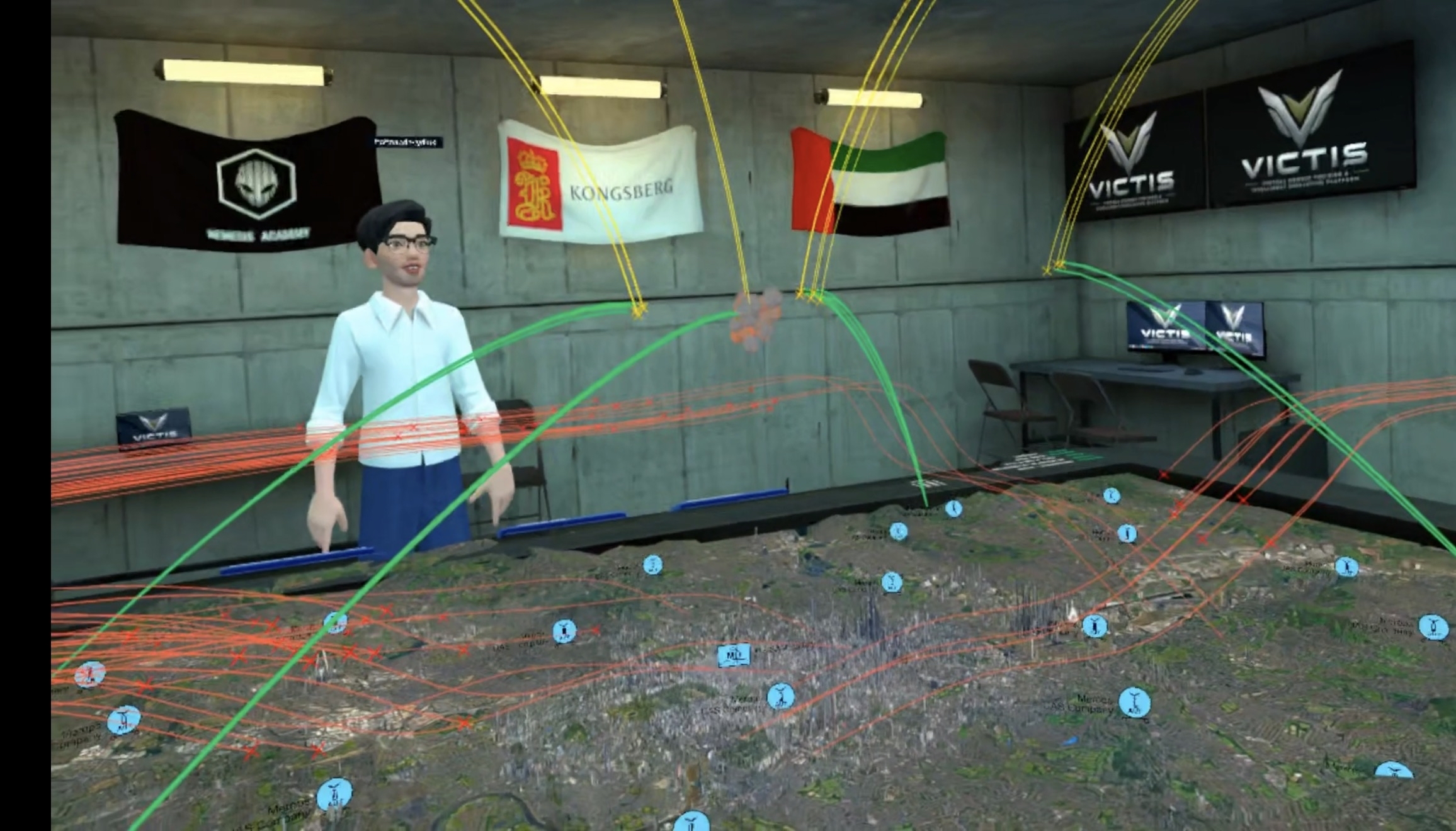 Instructor-led VR/XR training visual